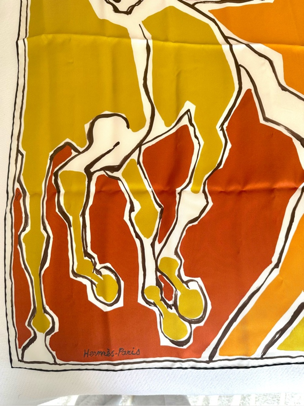 Hermes La Danse des Chevaux Double Face 90 cm Scarf - Like New - Picture 14 of 16